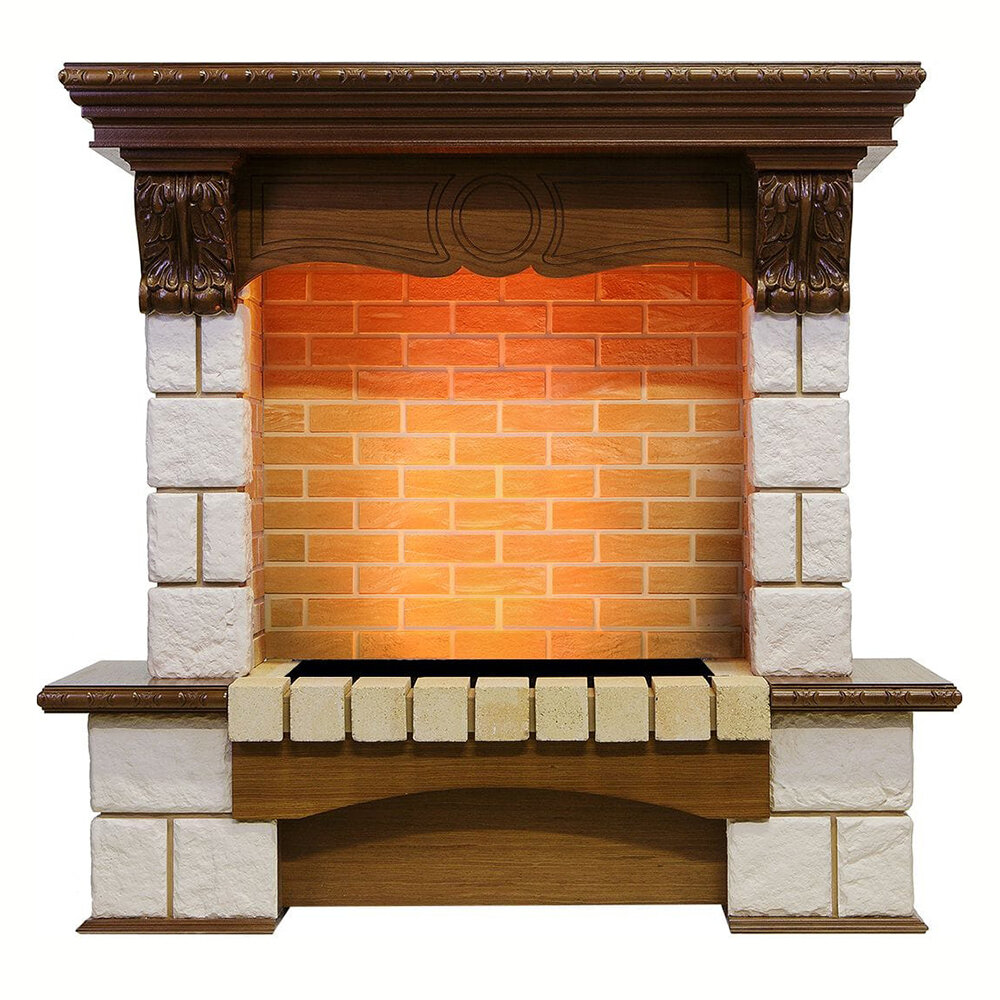 Портал Dimplex Pierre Luxe под очаг Cassette 600(шампань/темный дуб)