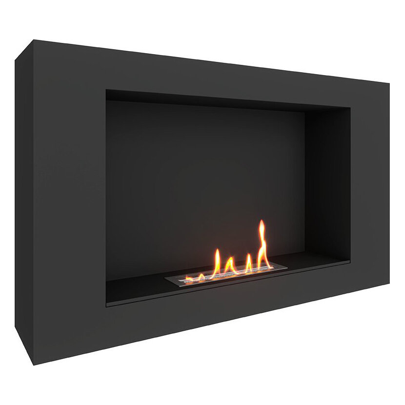 Биокамин SteelHeat WALL LONG 900 LITE(Стекло Со стеклом, Стемалит Со стемалитом)