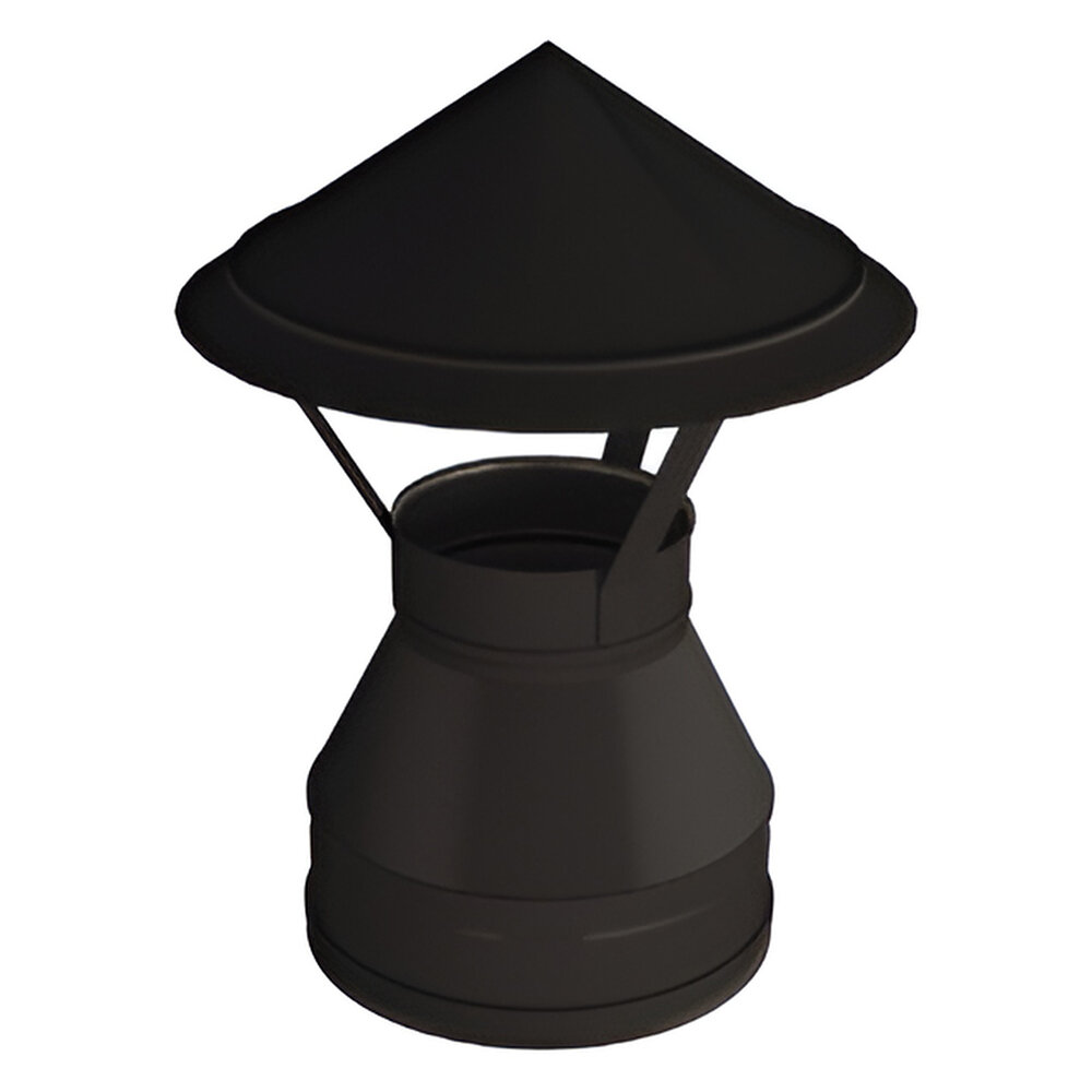 Зонт Вулкан VBR50 (black, AISI 321/439/0,5мм)(Ø 150/250 мм)