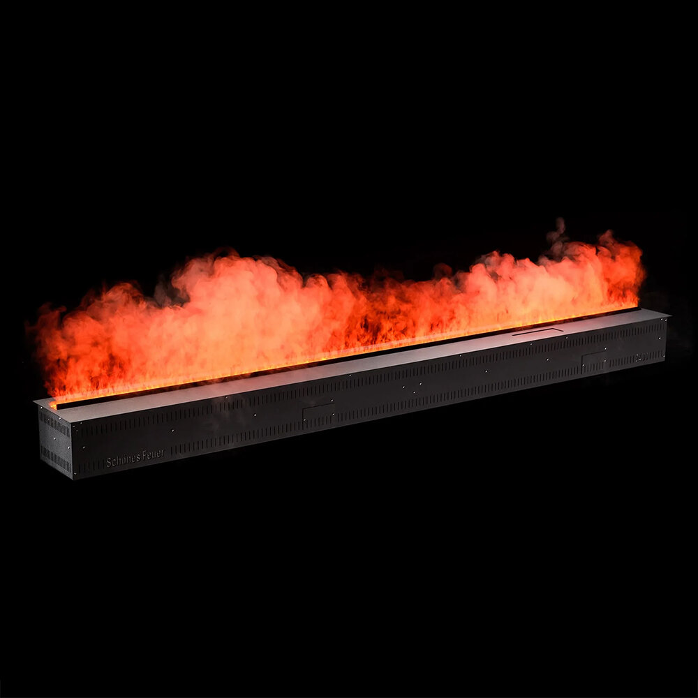 Встраиваемый камин-увлажнитель Schones Feuer FireLine 2400 RGB(Латунная панель)