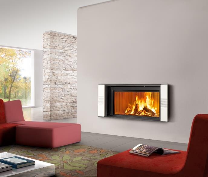 Каминная облицовка Piazzetta FRIBURGO(Цвет керамики Rosso Lava, Для топок MA 260 / MC 70/51)