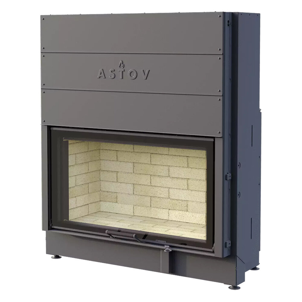 Каминная топка Astov ПС 10057(Футеровка 3D панели)