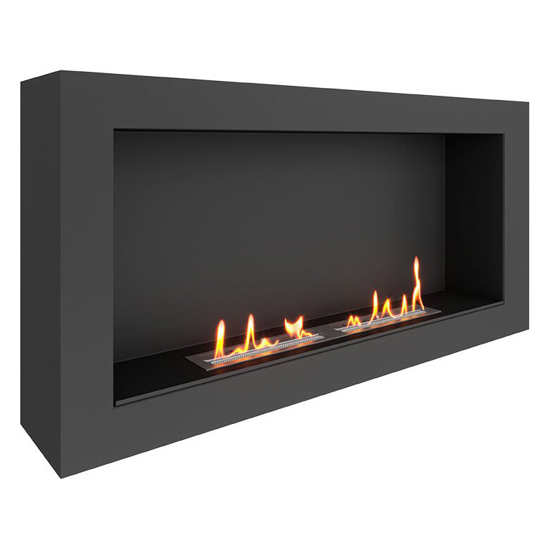 Биокамин SteelHeat WALL ONE 1100 LITE(Стекло Со стеклом, Стемалит Без стемалита)