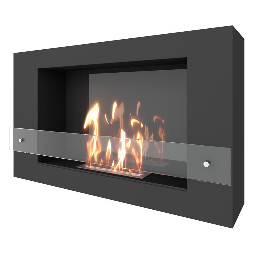 Биокамин SteelHeat WALL LONG 900 LITE(Стекло Со стеклом, Стемалит Со стемалитом)
