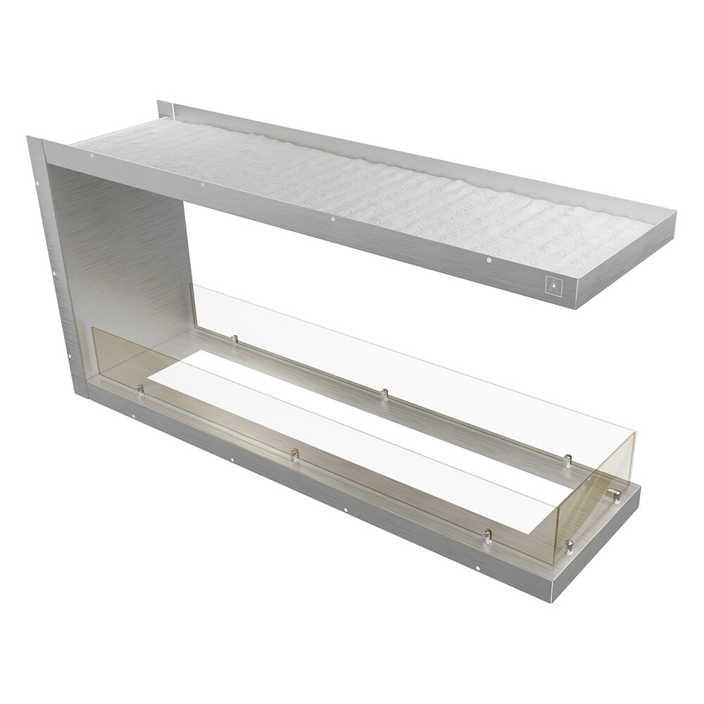 Механический торцевой короб Airtone (Silver / Серебро)(Размеры 1100 мм)