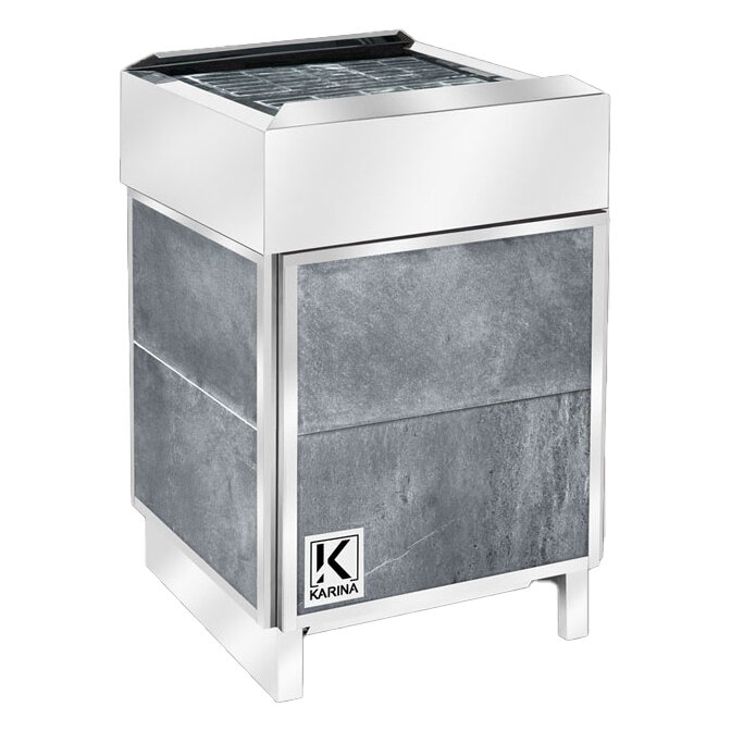 Электрическая печь KARINA Elite 8 кВт 380В в облицовке талькохлорит