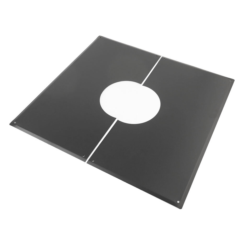 Декоративная пластина Везувий BLACK (AISI 430)(Диаметр Ø 250 мм, Угол 0°- 5°)