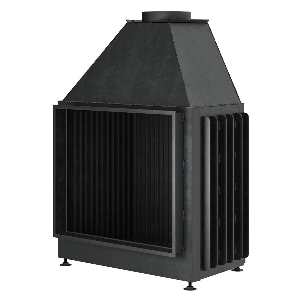 Каминная топка Warmhaus Flat 100/80(Футеровка - 3D панели)
