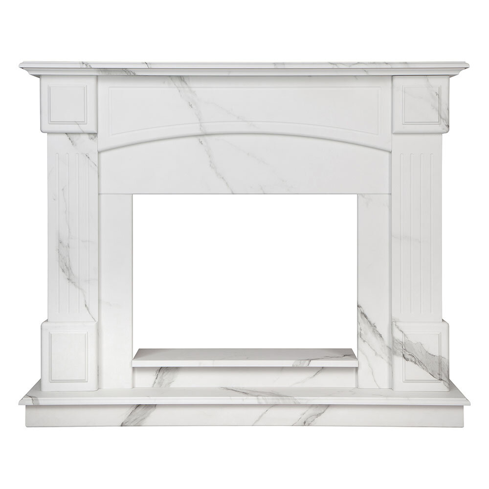 Портал RealFlame Бостон (Carolina Marble) 25.5(Белый мрамор (WT-F512))