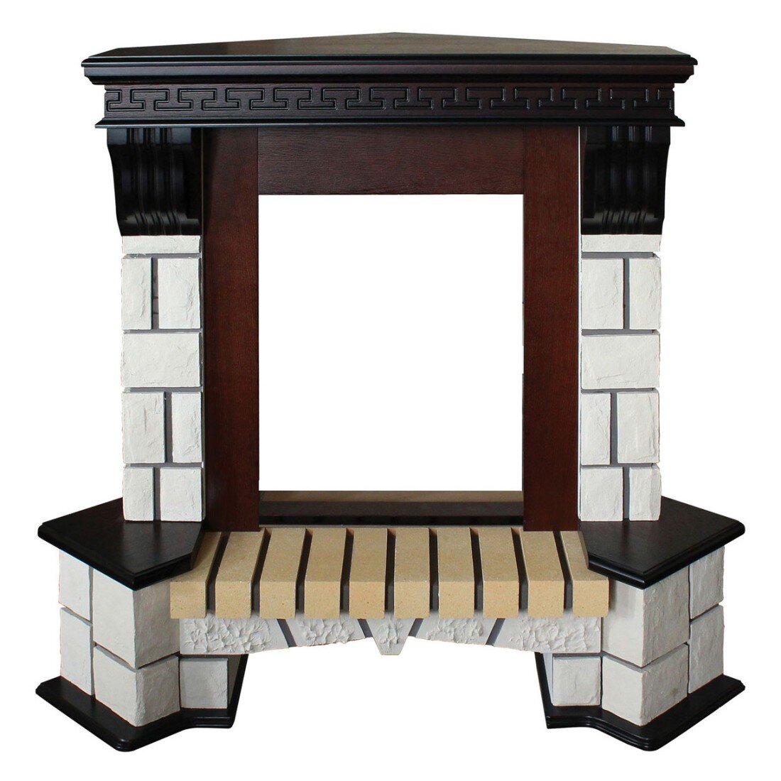 Портал RealFlame Стоун (Stone) Corner STD AO (угловой)(Античный дуб (AO-287))