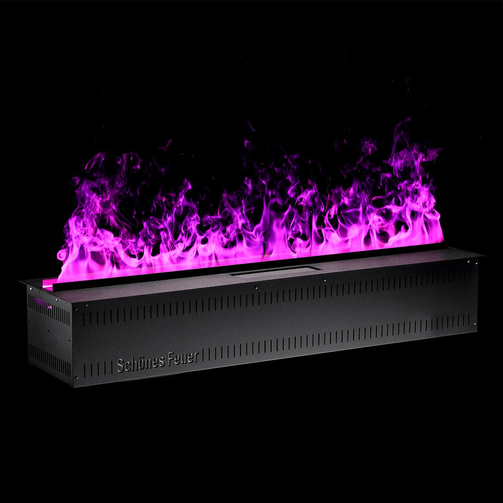 Электрический очаг Schones Feuer 3D Hot Line 2400 Pro(Цвет пламени RGB, Панель Нержавеющая)