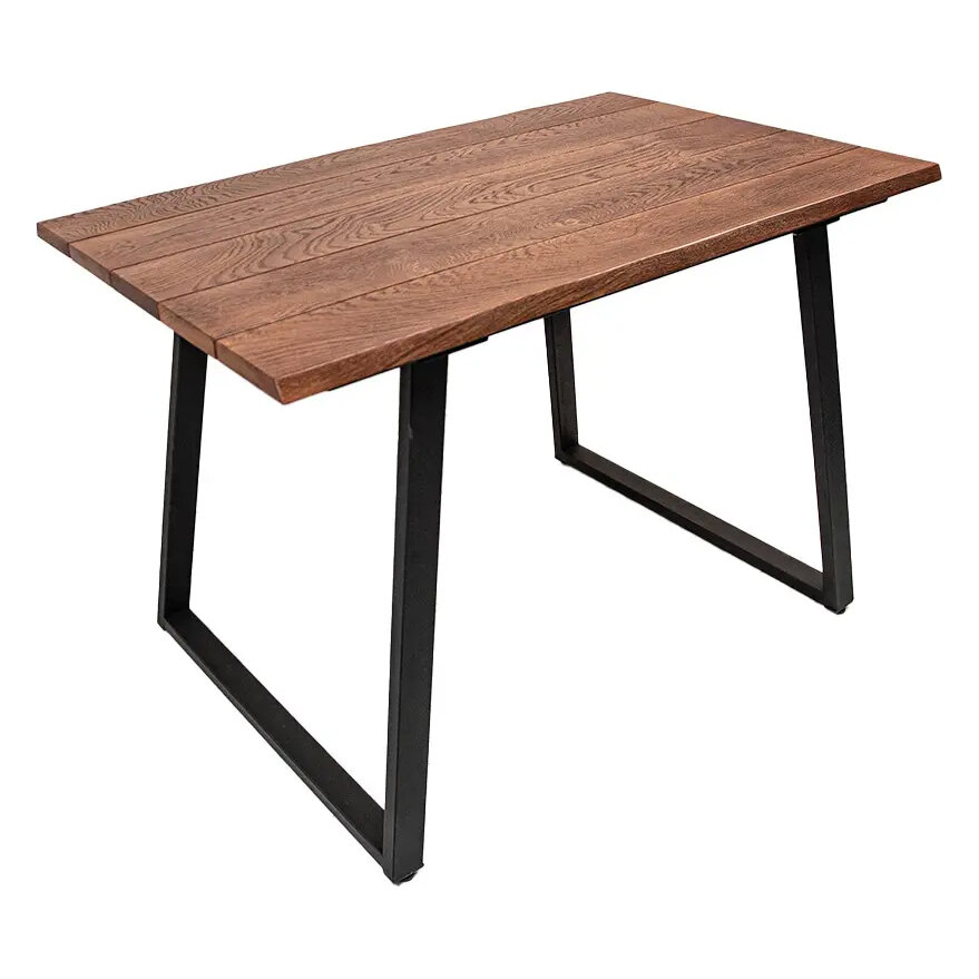 Стол дубовый Woodson с металлическим основанием(1200х600 мм)