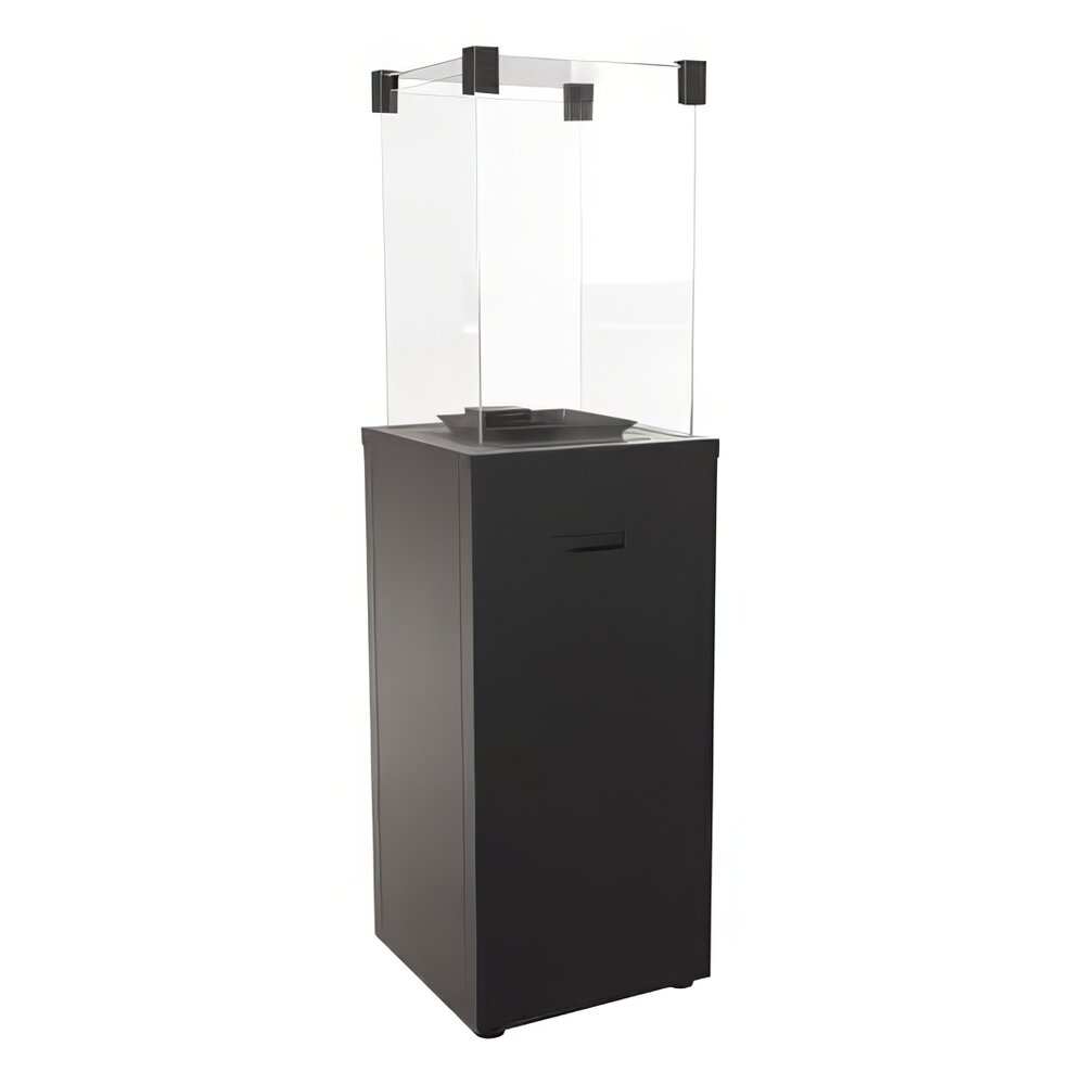 Газовый камин Kratki PATIO/SLIM/M с ручным управлением(Черный)