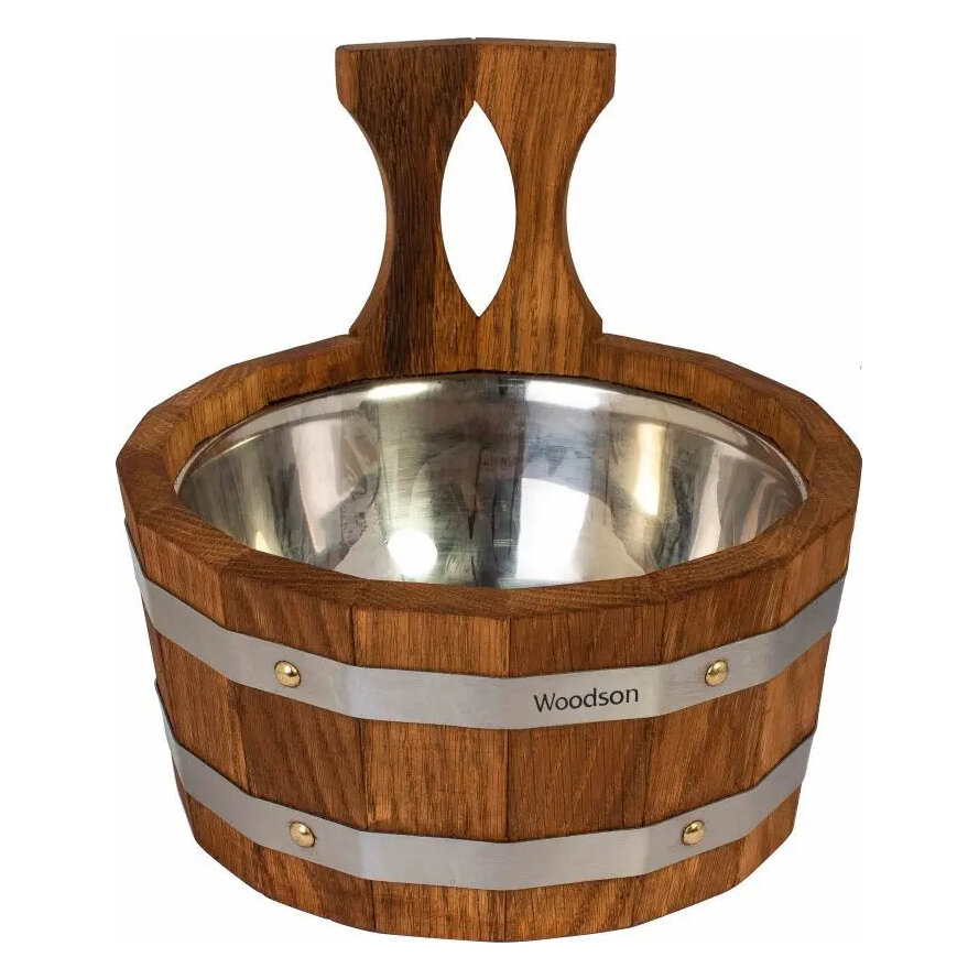 Ковш Woodson с нержавеющей вставкой(Дуб в темном)