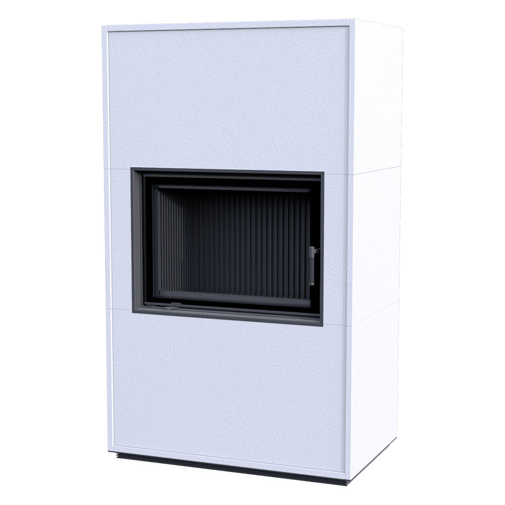 Печь-камин Astov Aplit ПС 800(Принт 8, Цвет корпуса Белый)