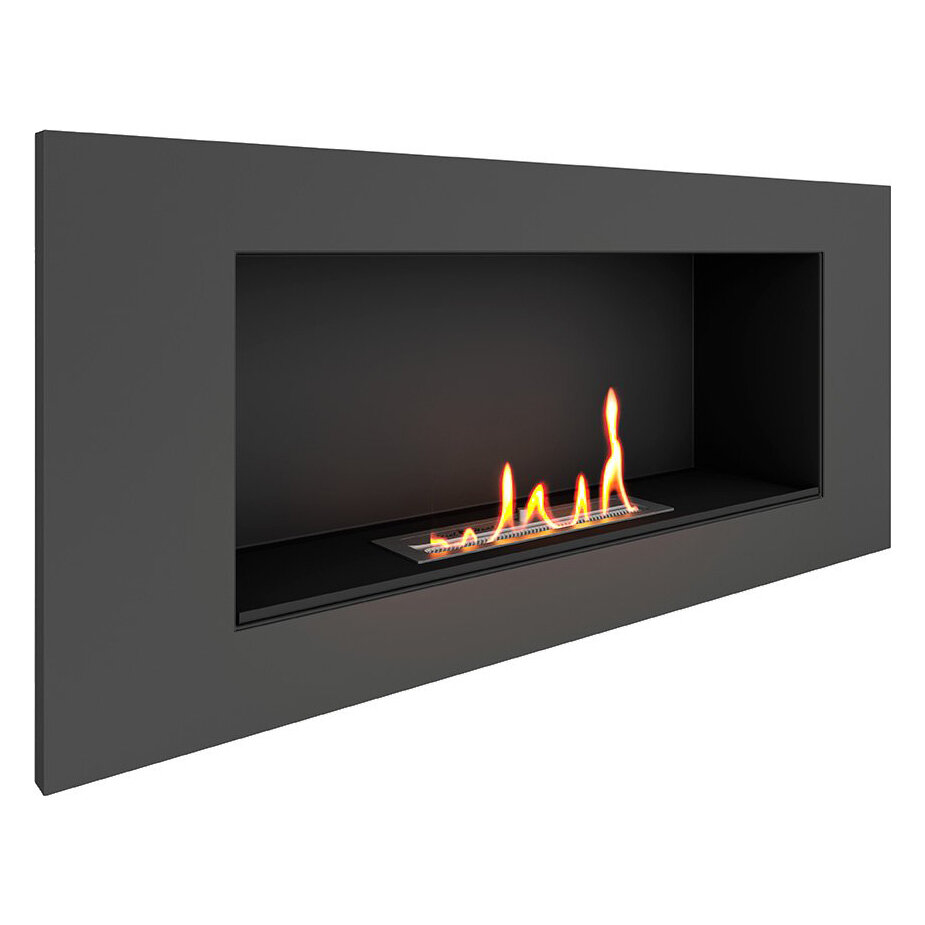 Встраиваемый биокамин SteelHeat LONG 900 LITE Small(Стекло Со стеклом, Стемалит Без стемалита)
