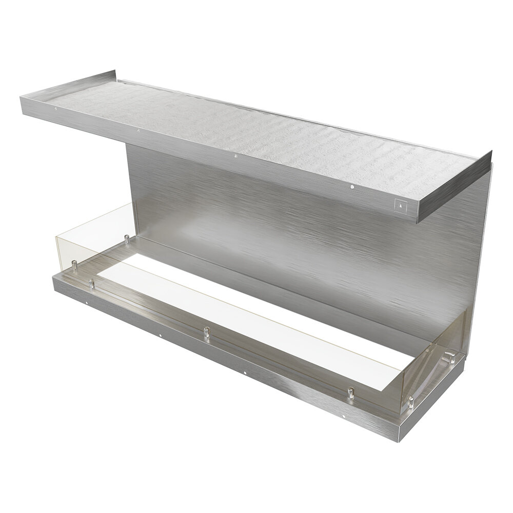 Механический фронтальный короб Airtone (Silver / Серебро)(Размеры 900 мм)