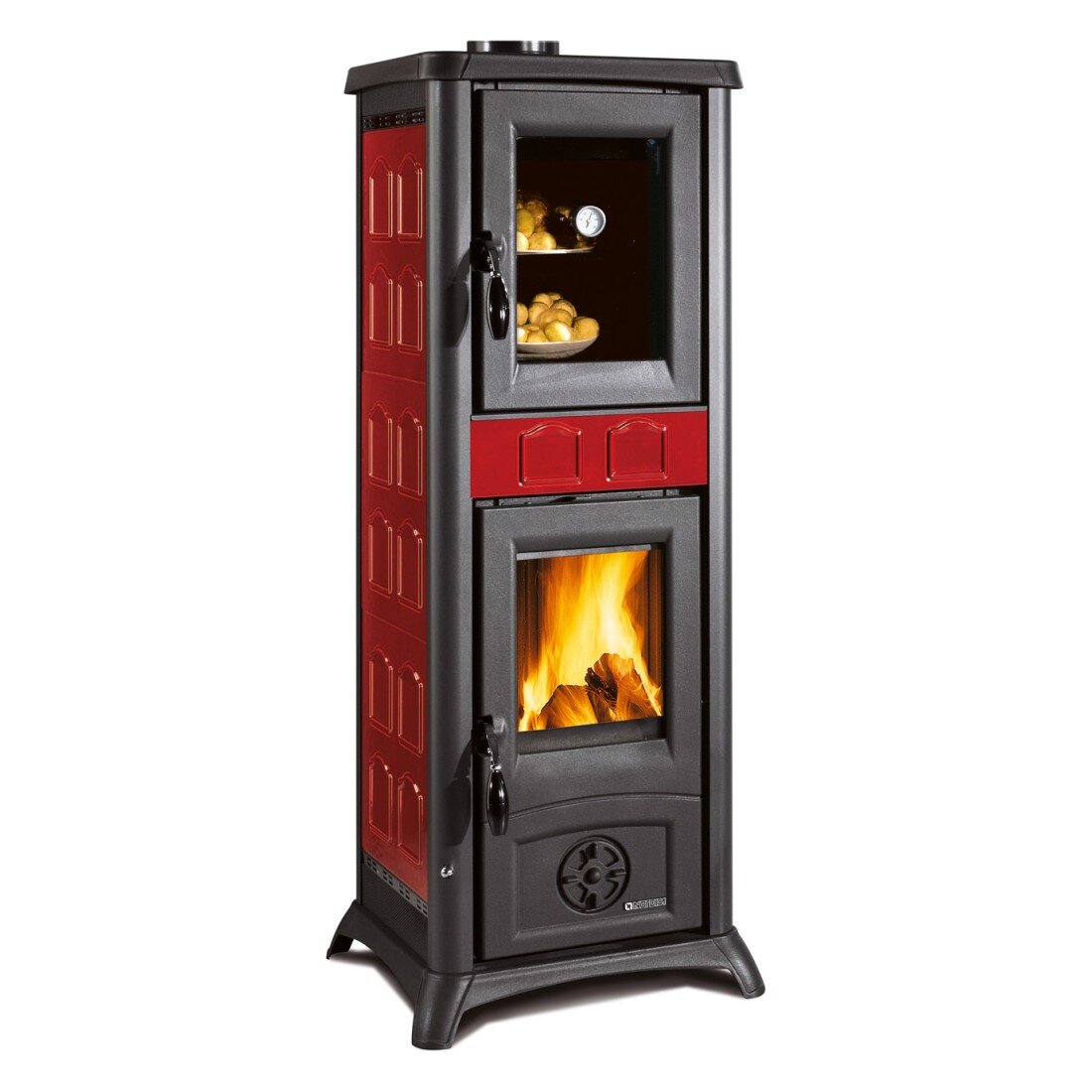 Отопительно-варочная печь La Nordica Gemma Forno(Bordeaux (бордовый))
