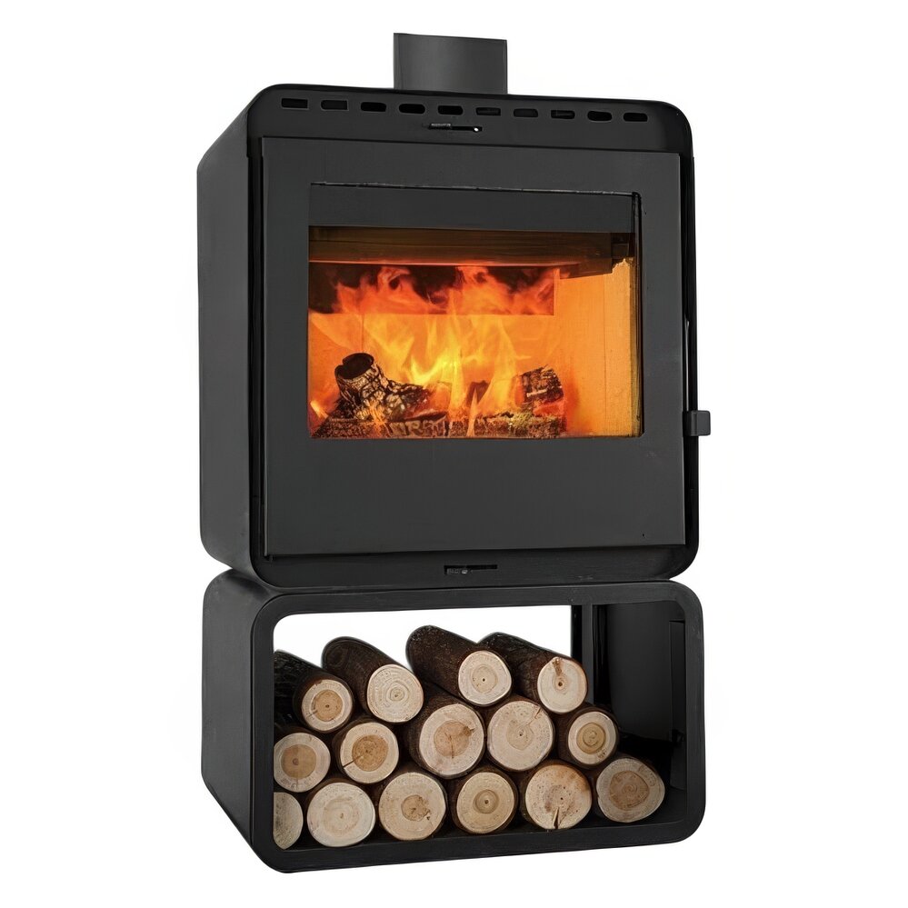 Печь-камин Denner Fire Lumen с дровником