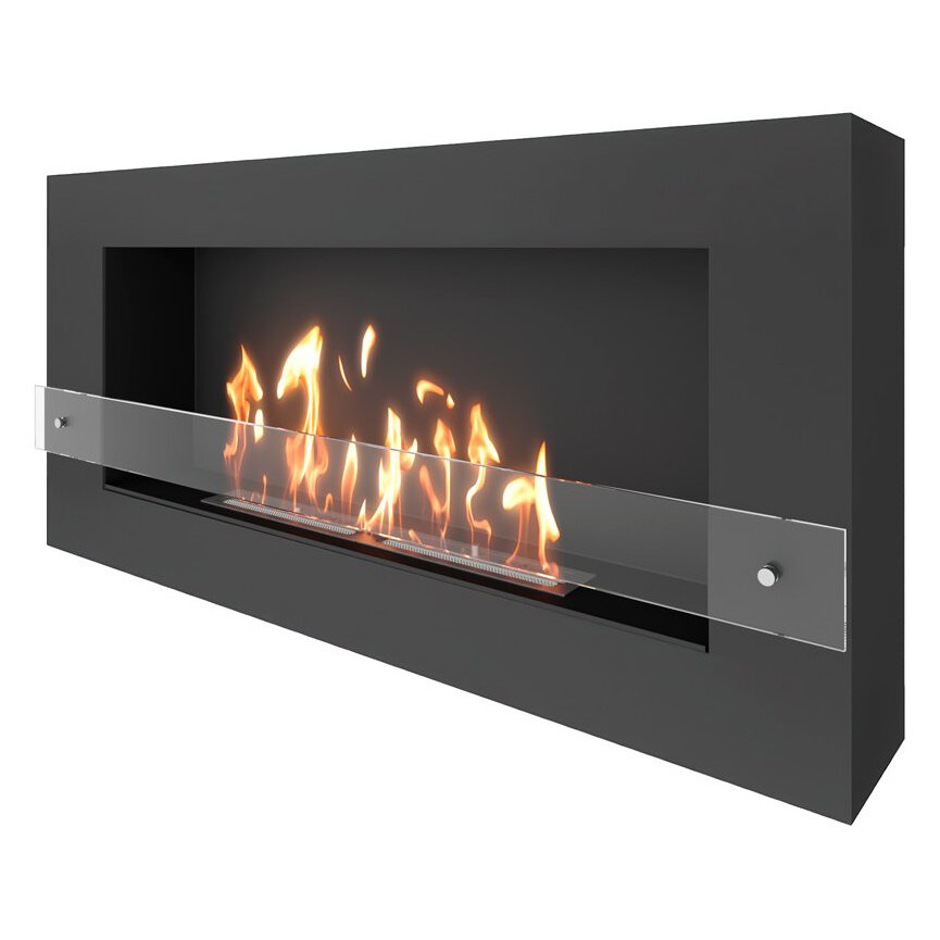 Биокамин SteelHeat WALL GRAND 1200 LITE(Стекло Со стеклом, Стемалит Без стемалита)