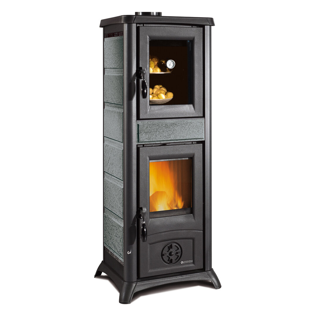 Отопительно-варочная печь La Nordica Gemma Forno(Petra (серый камень))
