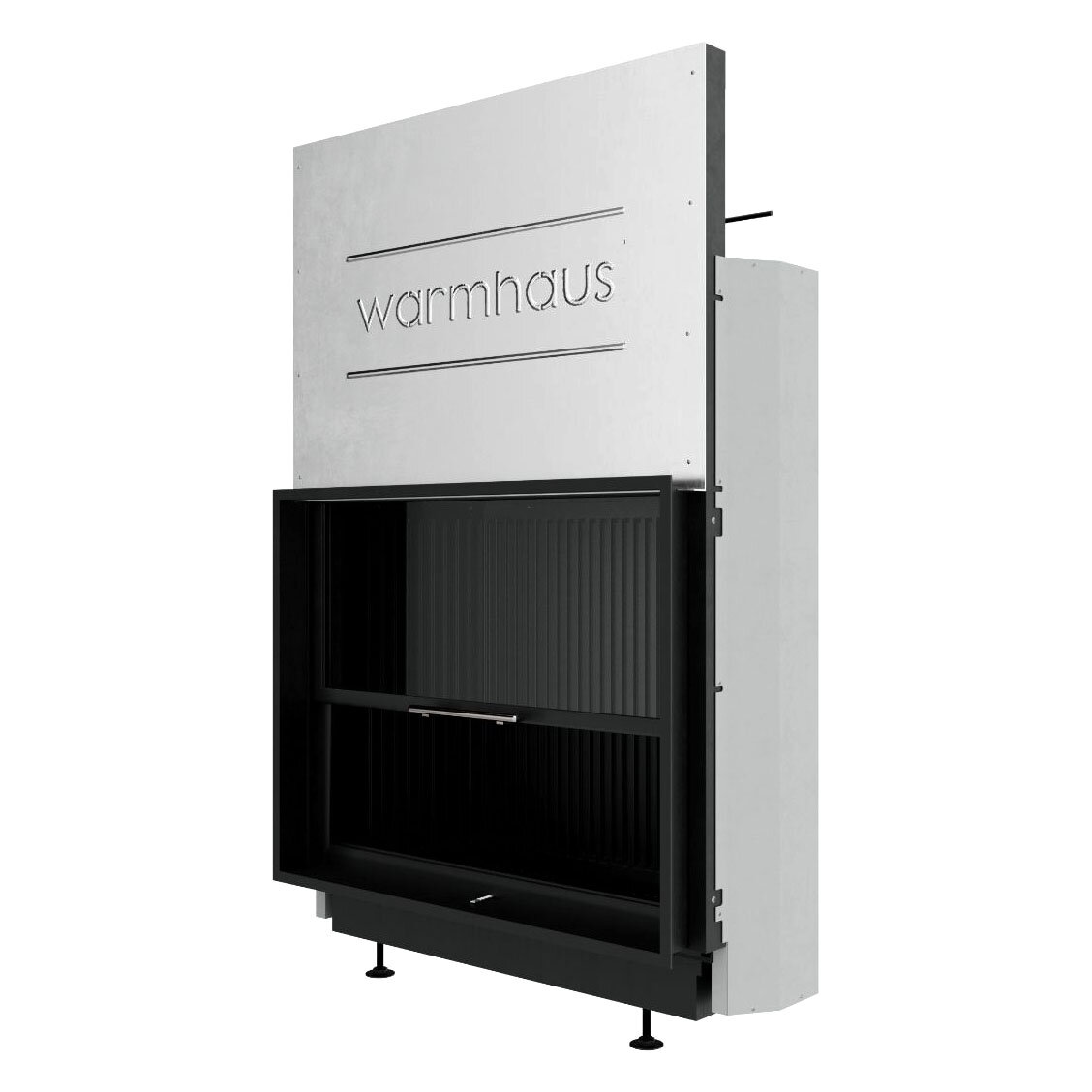 Каминная топка Warmhaus Flat 120/80h(Футеровка - 3D панели)