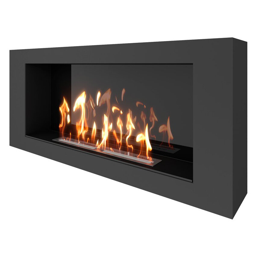 Биокамин SteelHeat WALL LONG 1200 LITE(Стекло Без стекла, Стемалит Со стемалитом)