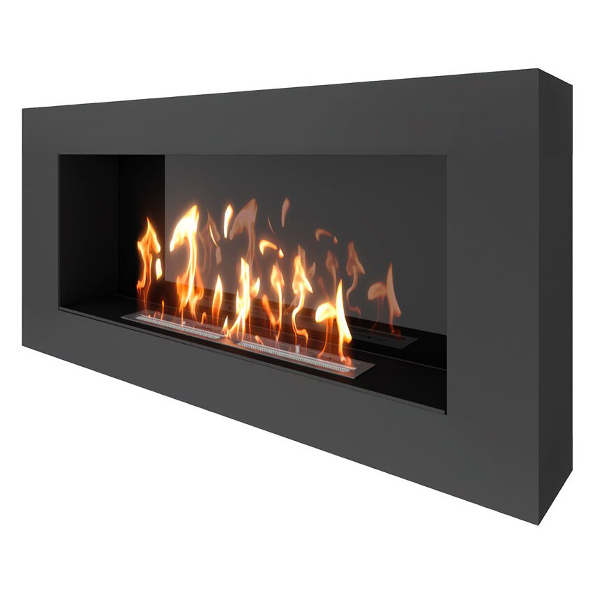 Биокамин SteelHeat WALL GRAND 1200 LITE(Стекло Без стекла, Стемалит Со стемалитом)