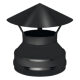 Оголовок Везувий BLACK (AISI 430/0,5мм)(Ø 200/300 мм)
