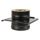 Площадка монтажная Везувий BLACK (AISI 430/0,8мм)(Ø 150/250 мм, 350*350 мм)