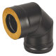Сэндвич-колено Везувий BLACK (AISI 430/0,8мм) 90°(Ø 120/200 мм)