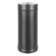 Сэндвич-труба Везувий Kerablack (AISI 430/1,0мм) L-0,25 м(Ø 115/200 мм)