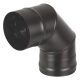 Колено Везувий BLACK (AISI 430/1,0мм) 90°(Ø 120 мм)