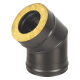 Сэндвич-колено Везувий BLACK (AISI 430/0,8мм) 45°(Ø 150/250 мм)
